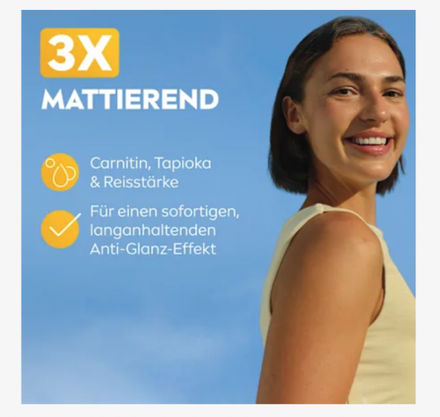 NIVEA SUN Sonnenfluid Gesicht mattierend, LSF 50+, Матирующий солнцезащитный флюид для лица, SPF 50+, 40 мл