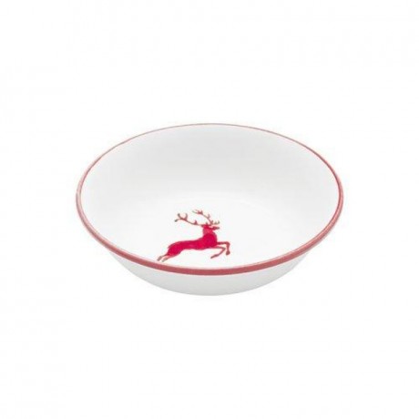 Gmundner Keramik Gmundner Keramik Rubinroter Hirsch Muslischale klein d: 14 cm / h: 4,5 cm / 0,27 L Чаша для хлопьев Gmundner Ceramics Ruby Red Deer, маленькая, д: 14 см / высота: 4,5 см / 0,27 л