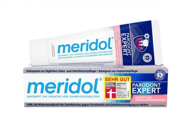 meridol PARODONT EXPERT Zahnpasta Meridol Parodont Expert 2stk, Зубная паста с фтором, от кровоточивости и воспаления дёсен, защита от пародонтита, 75 мл75 мл 1