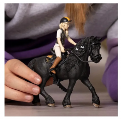 Schleich 42640 фигурка Tori &amp; Princess Германия, всадница и лошадь Horse Club, с аксессуарами для верховой езды, 5+