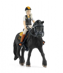 Schleich 42640 фигурка Tori &amp; Princess Германия, всадница и лошадь Horse Club, с аксессуарами для верховой езды, 5+