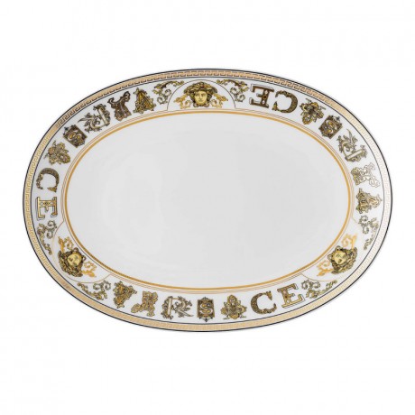 Rosenthal meets Versace Rosenthal Versace Virtus Gala White Platte 33 cm Rosenthal Versace Virtus Gala Белая тарелка 33 см