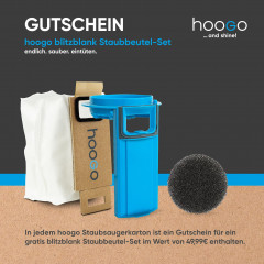 hoogo hoogo Akku-Stielstaubsauger SC501, 550,00 W, beutellos, optional mit Beutel, Inklusive GUTSCHEIN fur hoogo blitzblank Staubbeutel, leise: 69 dB(A)  Беспроводной пылесос hoogo SC501, 550,00 Вт, без мешка, опционально с мешком, включая ВАУЧЕР на мешок