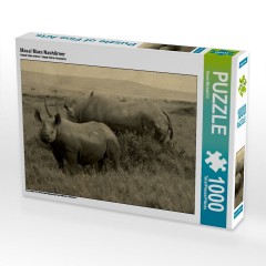 CALVENDO Puzzle CALVENDO Puzzle Masai Mara Nashorner Пазл CALVENDO Пазл Masai Mara Rhino