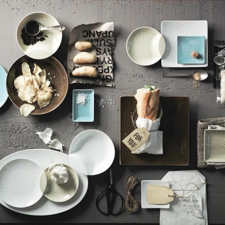 Rosenthal Rosenthal Mesh Aqua Schale hoch d: 18 cm / h: 9 cm / 1,20 L Миска Rosenthal Mesh Aqua высокая d: 18 см / высота: 9 см / 1,20 л