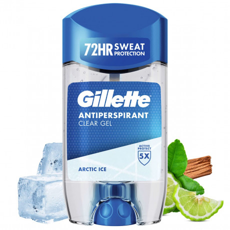 GILLETTE Antitranspirant Deostick Clear Gel Arctic Ice, 70 ml, Джилетт Гелевый антиперспирант Arctic Ice, 70 мл