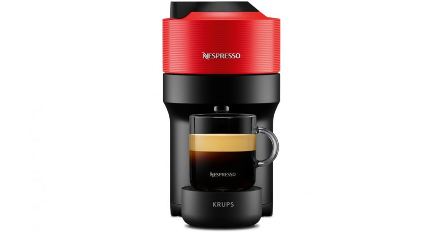 Krups Krups Nespresso Vertuo Pop Spicy Red XN9205, Kapselmaschine schwarz/dunkelrot  schwarz, dunkelrot Krups Nespresso Vertuo Pop Spicy Red XN9205, капсульная машина черный/темно-красный
