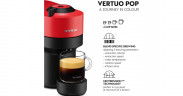 Krups Krups Nespresso Vertuo Pop Spicy Red XN9205, Kapselmaschine schwarz/dunkelrot  schwarz, dunkelrot Krups Nespresso Vertuo Pop Spicy Red XN9205, капсульная машина черный/темно-красный