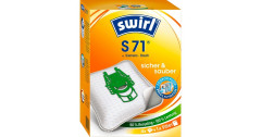 Swirl Swirl  Staubsaugerbeutel S71 EcoPor 4 Beutel, 1 Abluftfilter   Вихревые мешки для пылесоса S71 EcoPor 4 мешка, 1 вытяжной фильтр