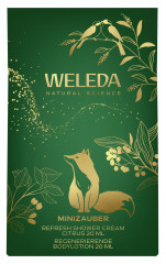 WELEDA Mini Geschenkset Sanddorn &amp; Citrus 2026, 2 Produkte, 20 ml + 20 ml, Мини-подарочный набор Sanddorn &amp; Citrus 2026: гель для душа 20 мл и восстанавливающий лосьон 20 мл