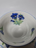 Schumann Bavaria Нежное винтажное чайное трио "Синие цветы" с фактурным узором по ободку, Германия, 1960-70гг.