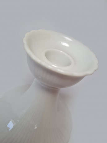 Tirschenreuth Белый фарфоровый подсвечник, 11см x 10,5см, Германия, 1970-80гг.