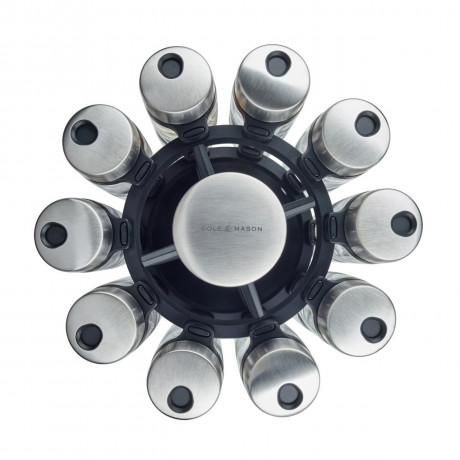 Cole & Mason Coleamp;Mason 20er Gewucrzkarussell  schwarz Карусель для специй Coleamp;Mason 20