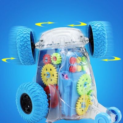 Hocan Transparentes Spielzeugauto Spielzeug mit Lichtern und Gerauschen Прозрачная игрушечная машинка со светом и звуком