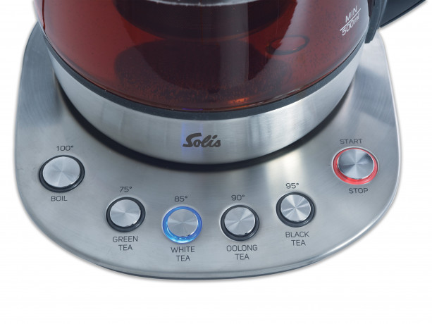 SOLIS OF SWITZERLAND SOLIS OF SWITZERLAND Wasserkocher Teekocher Typ 5515, 1,2 l, 1400 W, Wasserstandsanzeige, Kalkfilter, Tee Funktionen Чайник SOLIS OF SWITZERLAND тип 5515, 1,2 л, 1400 Вт, индикатор уровня воды, фильтр от накипи, функции чая