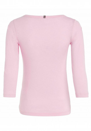 Tommy Hilfiger 1985 SLIM OPEN 3/4 Long sleeved top iconic pink 1985 SLIM OPEN 3/4 Топ с длинными рукавами культовый розовый