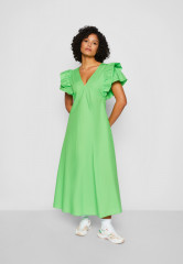 Tommy Hilfiger FRILL DRESS Day dress spring lime ПЛАТЬЕ С РЯБКАМИ Повседневное платье весенняя известь