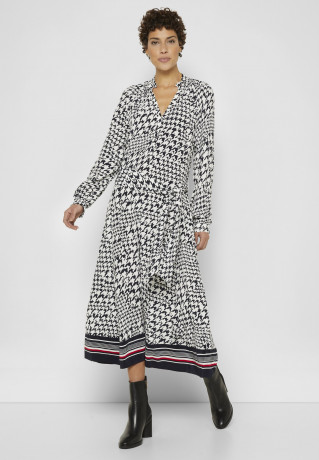 Tommy Hilfiger SHIFT LONG DRESS Shirt dress sky ecru ПЛАТЬЕ SHIFT LONG DRESS Платье-рубашка небо экрю