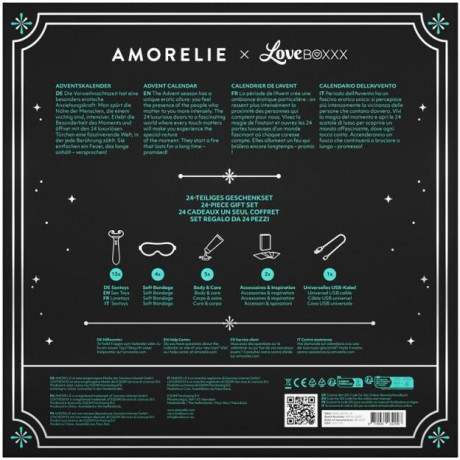 AMORELIE & LOVEBOXX Luxury Edition 2025 Эротический адвент-календарь, 24 предмета