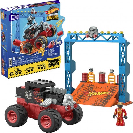 Mattel MEGA Hot Wheels Monster Trucks Bone Shaker Crash Set MEGA Hot Wheels Monster Trucks Bone Shaker Crash Set