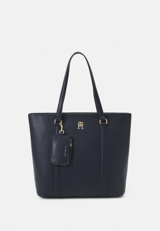 Tommy Hilfiger TOMMY LIFE SOFT TOTE Tote bag space blue TOMMY LIFE SOFT TOTE Сумка-тоут космический синий