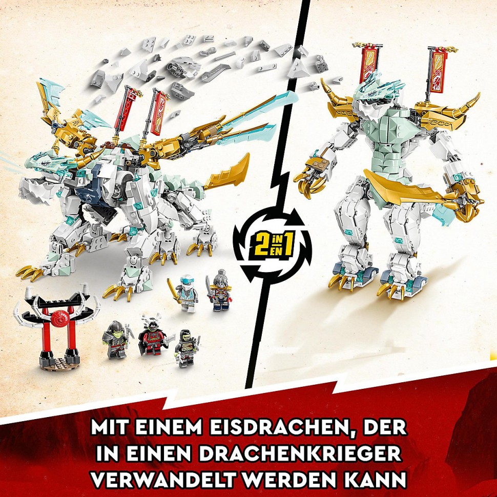 Купить LEGO LEGO Ninjago 71786 Zanes Eisdrache LEGO Ninjago 71786 Ледяной  дракон Зейна в интернет-магазине Diskontshop.eu Германия всего за 11 996  руб. в