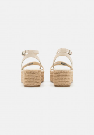 Tommy Hilfiger PLATFORM Platform sandals sugarcane ПЛАТФОРМА Босоножки на платформе сахарный тростник