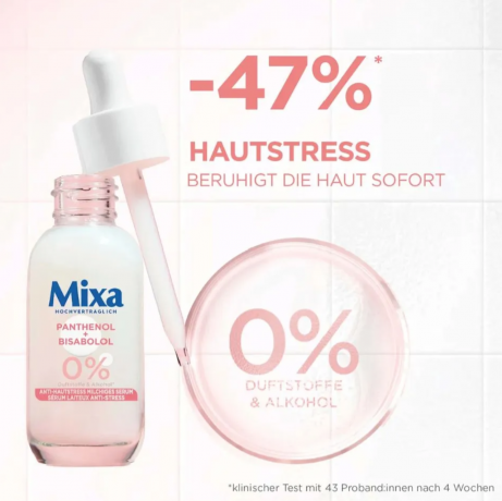 Mixa Serum Anti-Hautstress, 30 ml, Cыворотка для лица Anti-Hautstress Serum, Франция, 30 мл, успокаивает кожу и уменьшает покраснение, для чувствительной кожи, без отдушек и спирта