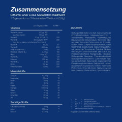 Orthomol junior C plus Kautabletten Waldfrucht, 30st, Ортомол джуниор Витамин С+ с Витамином D и кальцием, жевательные таблетки для иммунитета, здоровья, роста и развития детей с 4-х лет, со вкусом лесных ягод, 30 шт.