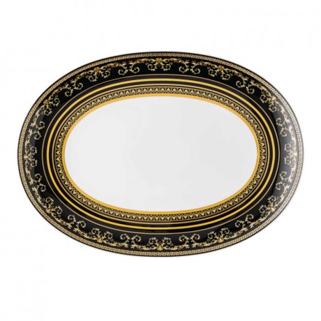 Rosenthal meets Versace Rosenthal Versace Virtus Gala Black Platte 33 cm Rosenthal Versace Virtus Gala Черная тарелка 33 см