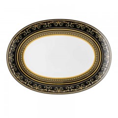 Rosenthal meets Versace Rosenthal Versace Virtus Gala Black Platte 33 cm Rosenthal Versace Virtus Gala Черная тарелка 33 см
