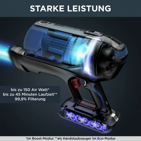 Rowenta Rowenta Akku-Hand-und Stielstaubsauger RH98C8 X-Force Flex 12.60 Aqua, beutellos, leistungsstark, Aqua Duse, hohes Fassungsvermogen, Flex-Gelenk  Беспроводной ручной пылесос Rowenta RH98C8 X-Force Flex 12.60 Aqua, без мешка, мощный, Aqua Duse, выс
