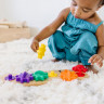 Melissa & Doug Rainbow Caterpillar Gear Toy, Развивающая игрушка шестеренки для детей от 18 месяцев США, 7 деталей, деревянный сортер с вращающимися элементами для моторики и мышления, разноцветный