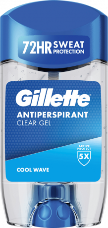 GILLETTE Antitranspirant Deostick Clear Gel Cool Wave, 70 ml, Джилетт Гелевый антиперспирант Cool Wave, 70 мл