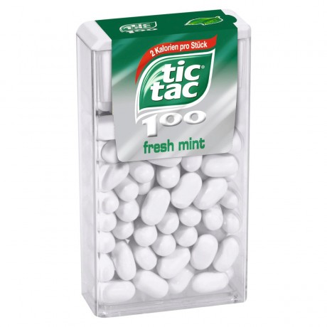 Ferrero Tic Tac 100er Fresh Mint Ферреро Конфеты Тик-Так Мята, Коробка 16 шт.x 49 г