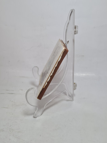 Панно винтажное Wlo "Трясогузки в траве / Х. Арнот", керамика, 10 x 10 см, Германия, 1960-70гг.