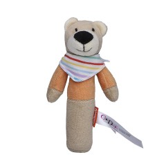 Greifling mit Quietschfunktion Bar mit Name personalisiert Игрушка-клатч с пищалкой