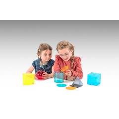 Wissner aktiv lernen Korperformensatz transparent \nin 6 Farben (6 Teile) Набор форм корпуса прозрачный\n 6 цветов (6 деталей)