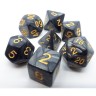 dice4friends 7-tlg. RPG Wurfelset: Pearl Black 7 шт. Набор игральных костей RPG: жемчужно-черный