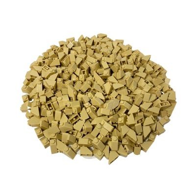 LEGO LEGO 2x1 Schragstein Beige - 50 Stuck - Tan slope 3040 LEGO 2x1 бежевый кирпич - 50 штук - Загар 3040