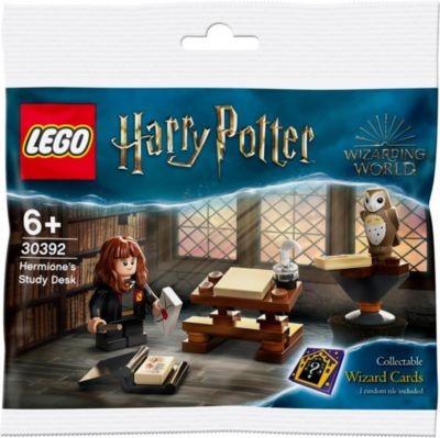 LEGO 3er Set: Harry Potter 30392 Hermines Schreibtisch - Polybag + Ungarischer Hornschwanz + Heulende Hutte und Peitschende Weide Набор из 3 предметов: Гарри Поттер 30392, письменный стол Гермионы — полиэтиленовый пакет + венгерская рогатка + воющий хатт