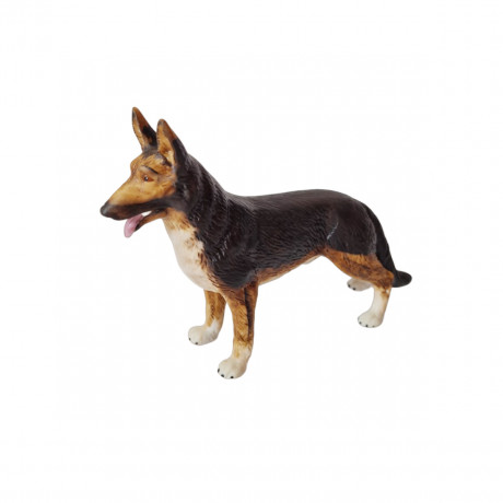 Винтажная фарфоровая фигурка собаки "Овчарка", 10 x 14 см, Германия, 1960-70гг.