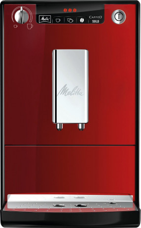 Melitta Melitta Kaffeevollautomat Solo E950-204, chili-red, Perfekt fur Cafe creme  Espresso, nur 20cm breit  Полностью автоматическая кофемашина Melitta Solo E950-204, чили-красный, идеально подходит для приготовления крем-эспрессо в кафе, ширина всего 2