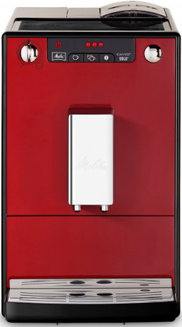 Melitta Melitta Kaffeevollautomat Solo E950-204, chili-red, Perfekt fur Cafe creme  Espresso, nur 20cm breit  Полностью автоматическая кофемашина Melitta Solo E950-204, чили-красный, идеально подходит для приготовления крем-эспрессо в кафе, ширина всего 2