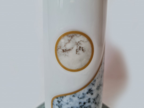 Hutschenreuther IG BCE Подсвечник "Под мрамор", 19,5см x 9,5см, Германия, 1960-70гг.