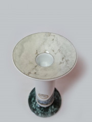 Hutschenreuther IG BCE Подсвечник &quot;Под мрамор&quot;, 19,5см x 9,5см, Германия, 1960-70гг.