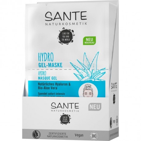 Sante Hydro Gel-Maske Naturliches Hyaluron & Bio-Aloe Vera  Hydro Gel Mask Натуральная гиалуроновая кислота и органическое алоэ вера