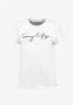 Tommy Hilfiger HERITAGE CREW NECK GRAPHIC TEE Print T-shirt classic white ФУТБОЛКА HERITAGE С КРУГЛЫМ ВЫРЕЗОМ С ГРАФИКОЙ Футболка с принтом классический белый