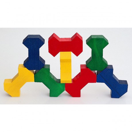 SINASPIELZEUG Holzspielzeug Bausteinspiel BONE Деревянная игрушка строительный блок BONE