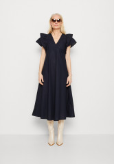 Tommy Hilfiger FRILL DRESS Day dress desert sky ПЛАТЬЕ С РЯБКАМИ Повседневное платье небо пустыни